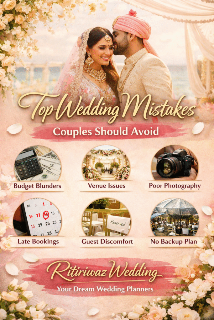 Top Wedding Mistakes Couples Should Avoid