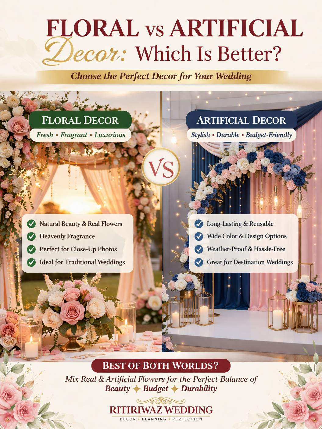 Floral vs Artificial Decor