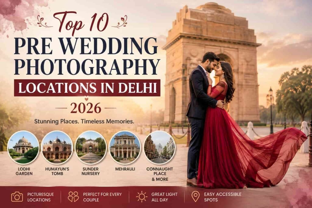 Top 10 Pre Wedding Photography Locations in Delhi